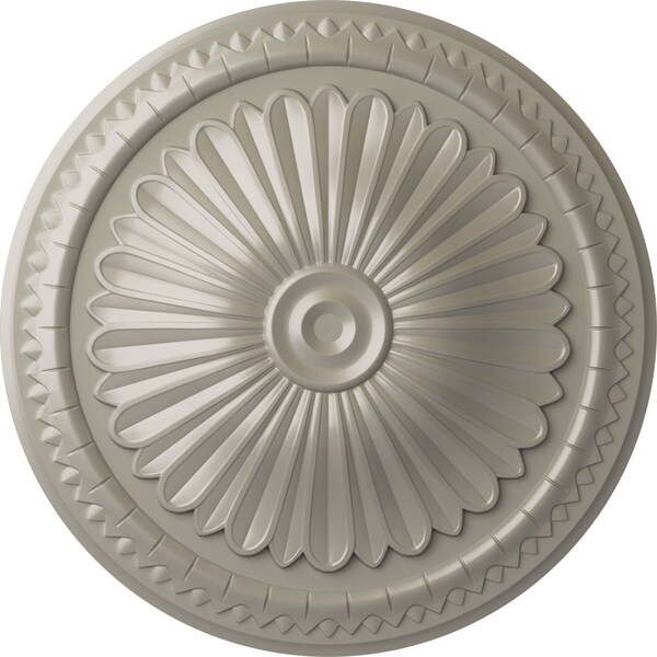 Ekena Millwork Alexa Ceiling Medallion (Fits Canopies up to 3"), Hand-Painted Pearl White, 15"OD x 1 3/4"P CM14AXPWS - main